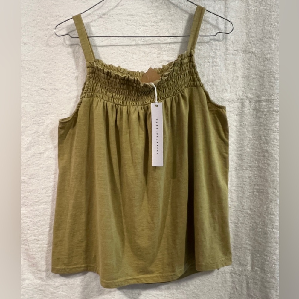 Jane + Delancey Olive Green Women's Top, Large